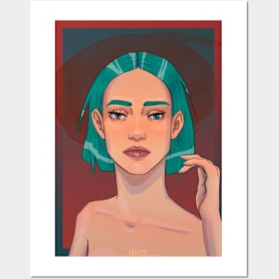 minty girl Posters and Art